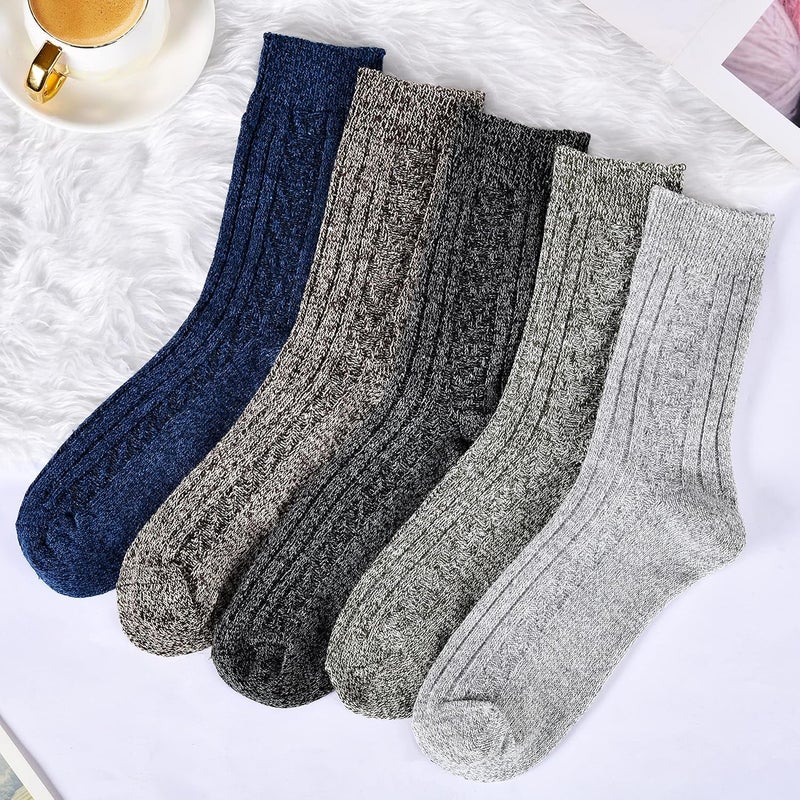 Pleneal Wool Socks for Women - Womens Wool Socks Winter Warm Cozy Knit Sock for Women Men - Image 2